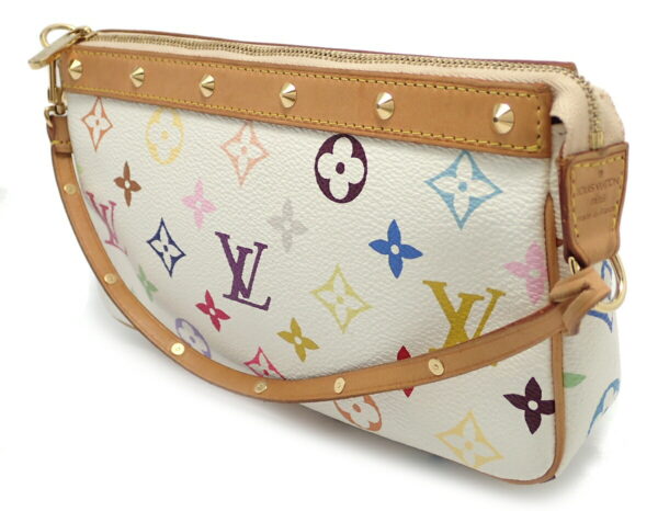 11510948 1 Louis Vuitton Pochette Accessory Pouch Multicolor White