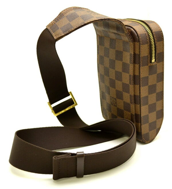 11511083 1 Louis Vuitton Jeronimos Waist Bag Damier Brown