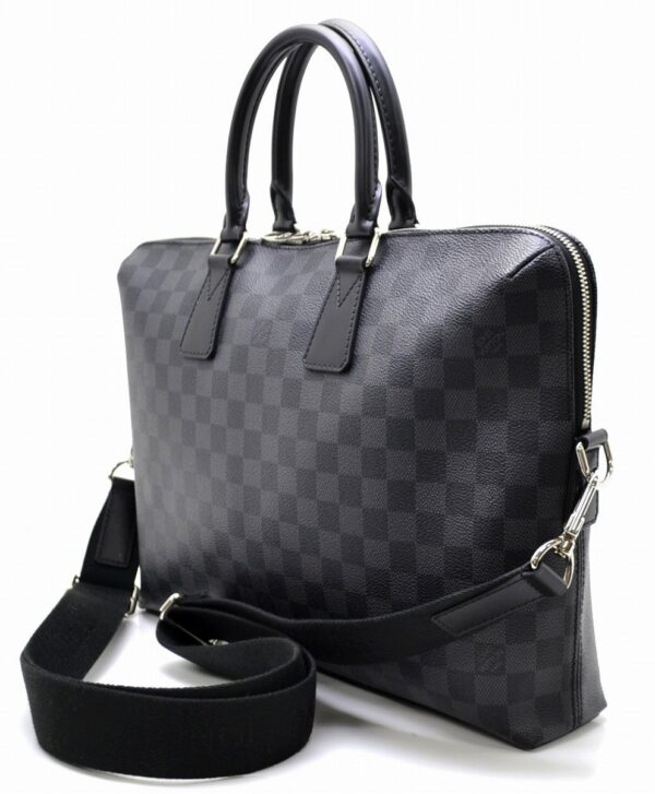 11520183 1 Louis Vuitton PDJ Briefcase Damier Graphite Black