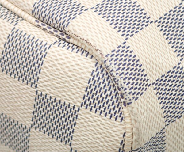 11520588 2 Louis Vuitton Neverfull MM Tote Bag Damier Azur White