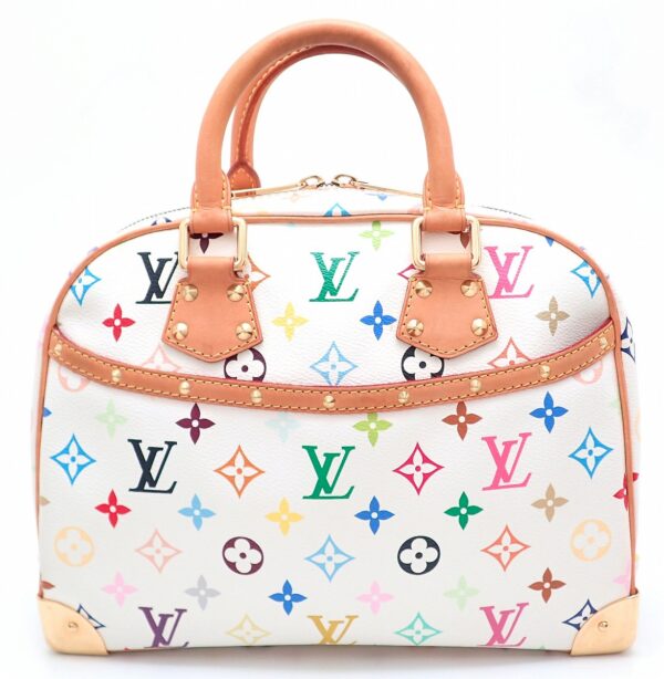 11520671 Louis Vuitton Trouville Handbag Multicolor White