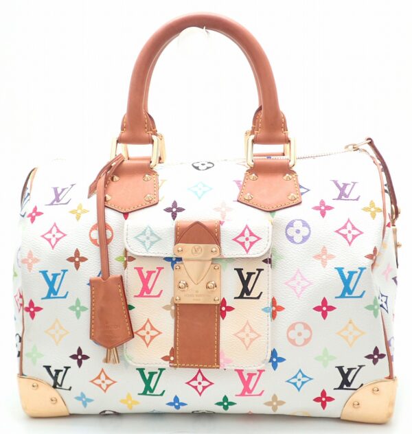 11520728 Louis Vuitton Speedy 30 Bag Multicolor White