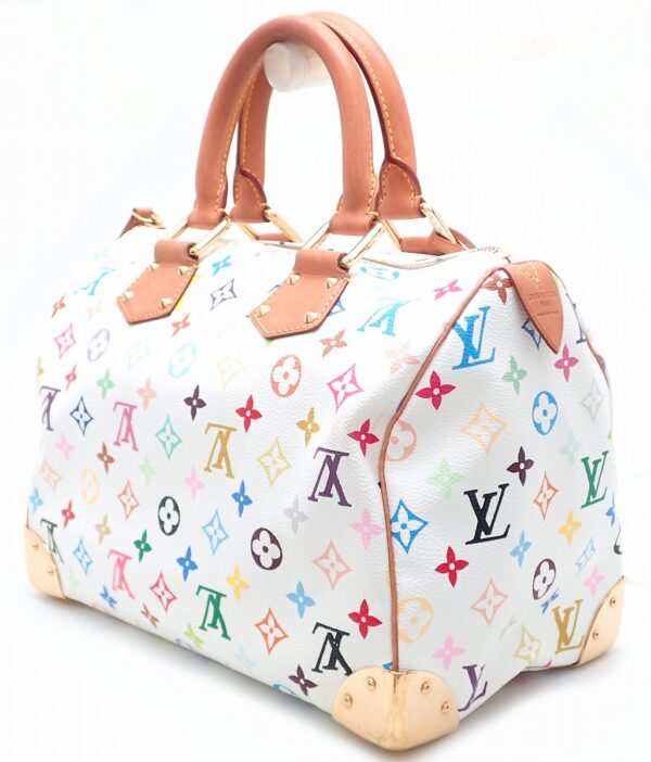 11520728 1 Louis Vuitton Speedy 30 Bag Multicolor White