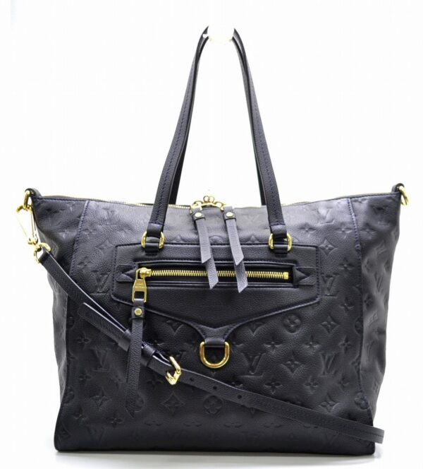 11520916 Louis Vuitton Lumineuse PM Tote Bag Monogram Empreinte Black