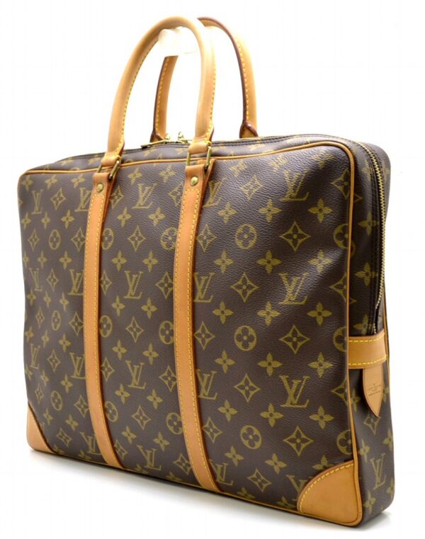 11521005 1 Louis Vuitton Porte de Cumin Voyage Briefcase Monogram Brown