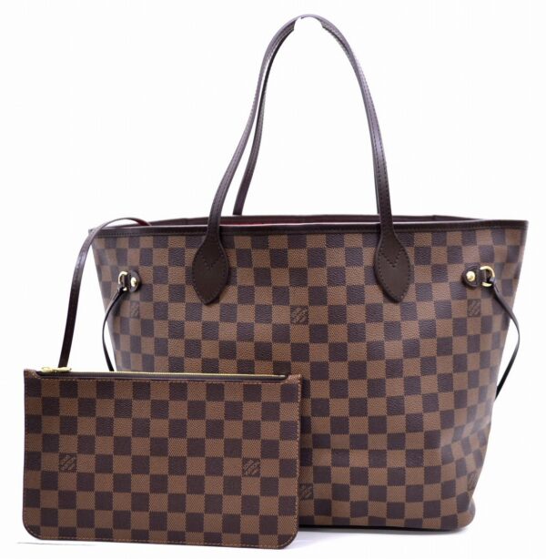 11521203 Louis Vuitton Neverfull MM Tote Bag Damier Brown