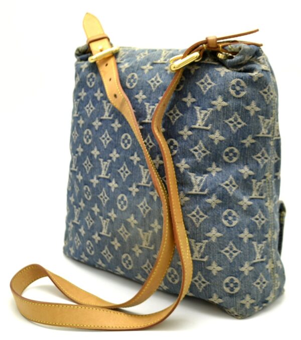 11521211 1 Louis Vuitton Baggy GM Shoulder Bag Monogram Denim Blue