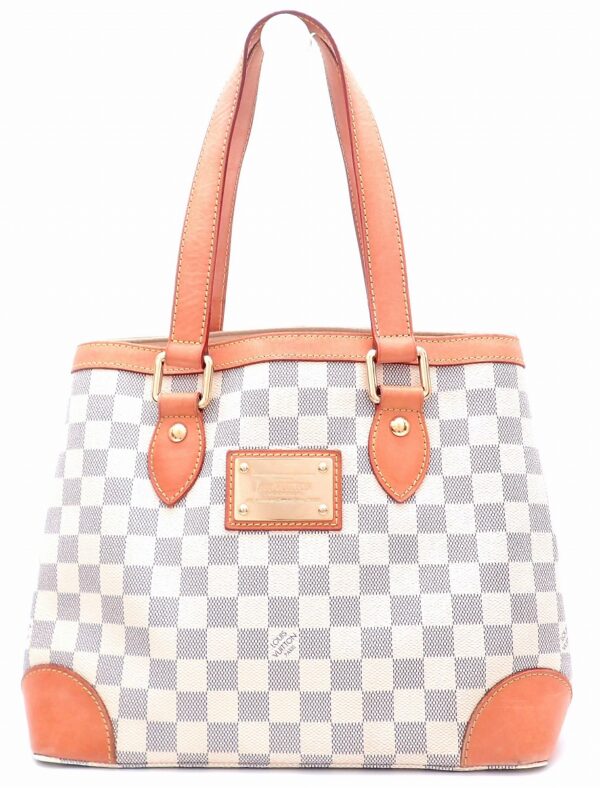 11521361 Louis Vuitton Hampstead PM Tote Bag Damier Azur White