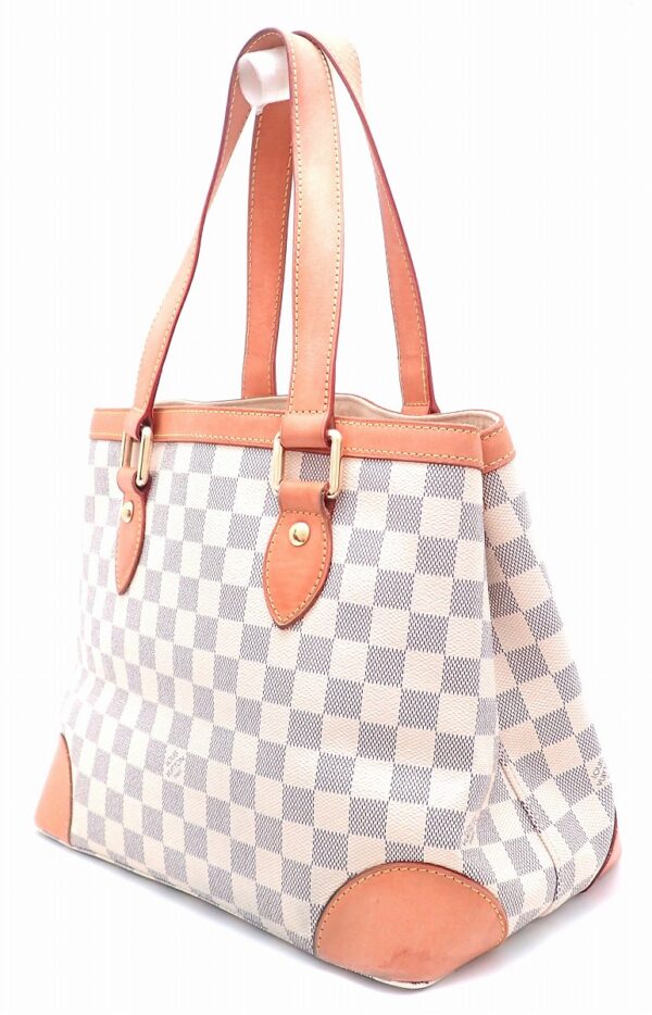 11521361 1 Louis Vuitton Hampstead PM Tote Bag Damier Azur White