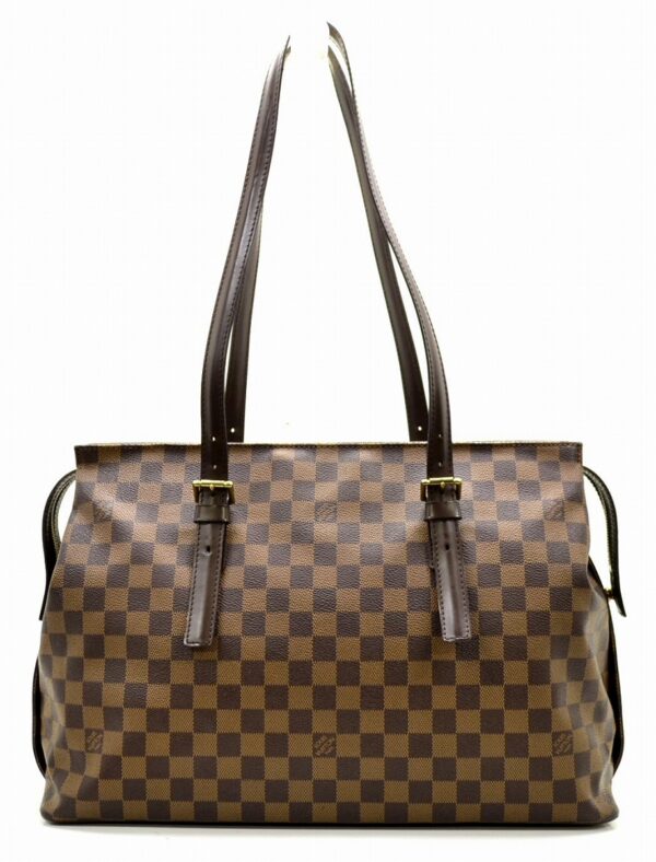 11521384 Louis Vuitton Chelsea Tote Bag Damier Brown