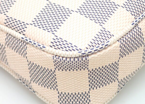 11521401 2 Louis Vuitton Pochette Accessory Pouch Damier Azur White