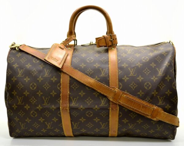 11521423 Louis Vuitton Keepall Bandouliere 50 Bag Monogram Brown