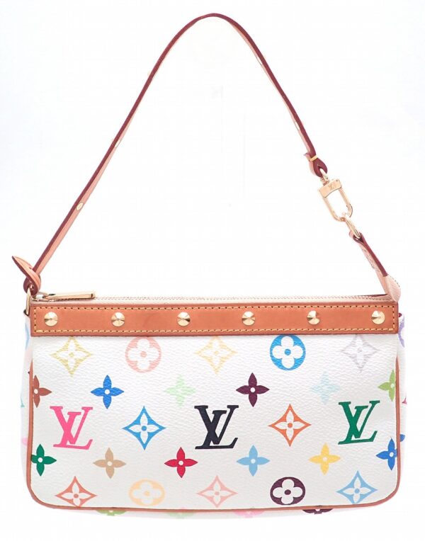 11521559 Louis Vuitton Pochette Accessory Pouch Multicolor White