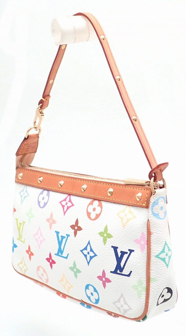 11521559 1 Louis Vuitton Pochette Accessory Pouch Multicolor White