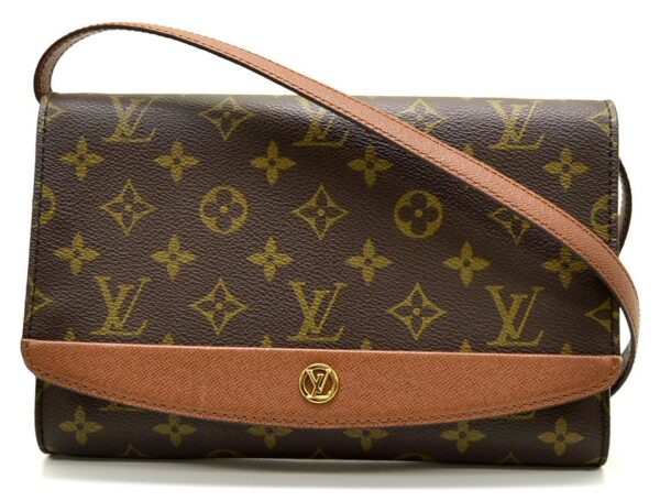 11530264 Louis Vuitton Bordeaux Clutch Shoulder Bag Monogram Brown