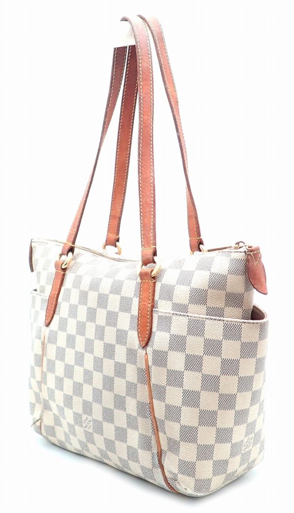 11530513 1 Louis Vuitton Totally PM Tote Bag Damier Azur White