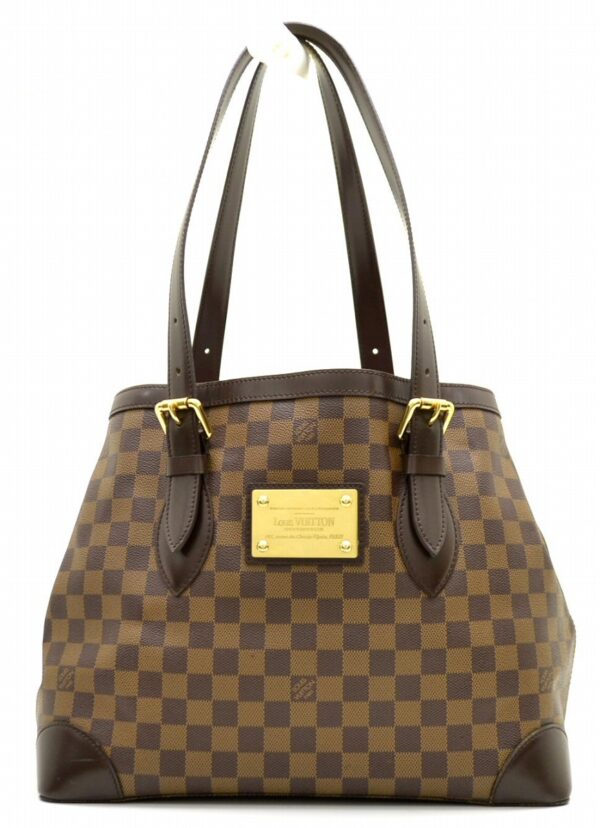 11530771 Louis Vuitton Hampstead MM Tote Bag Damier Brown