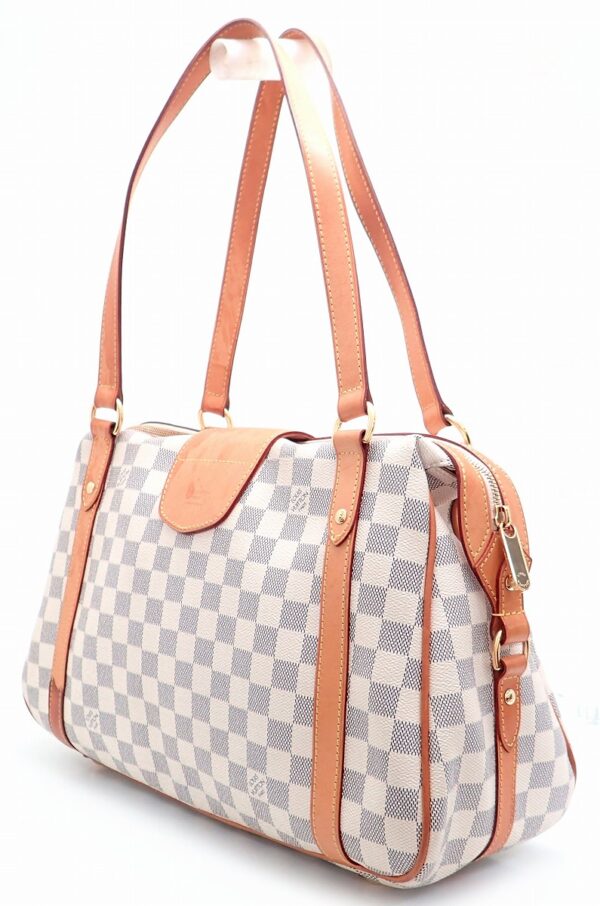 11531016 1 Louis Vuitton Stresa PM Tote Bag Damier Azur White