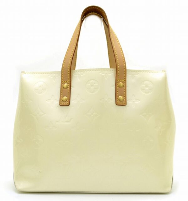 11531042 Louis Vuitton Reed PM Tote Bag Monogram Vernis White