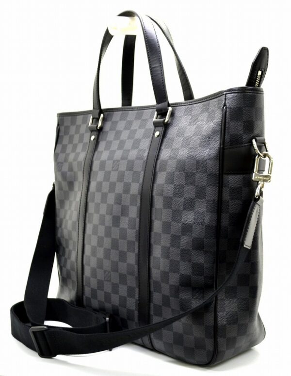 11531157 1 Louis Vuitton Tadao PM Tote Bag Damier Graphite Black