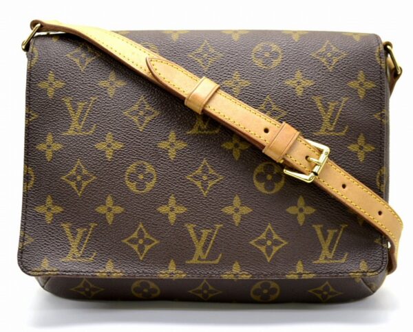 11531164 Louis Vuitton Musette Tango Shoulder Bag Monogram Brown