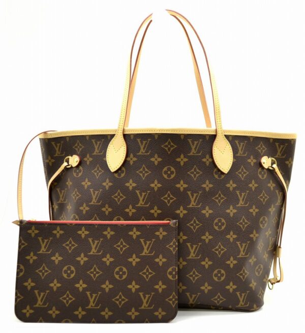 11531376 Louis Vuitton Neverfull MM Tote Bag Monogram Brown