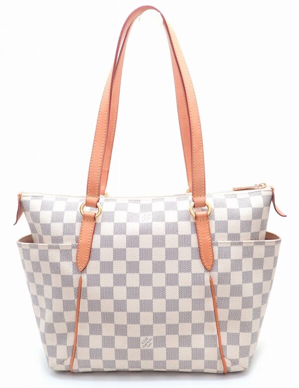 11531493 Louis Vuitton Totally PM Tote Bag Damier Azur White