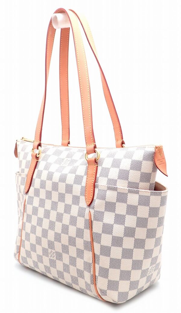 11531493 1 Louis Vuitton Totally PM Tote Bag Damier Azur White