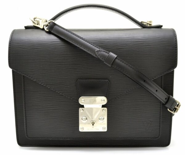 11531561 Louis Vuitton Monceau Handbag Epi Black