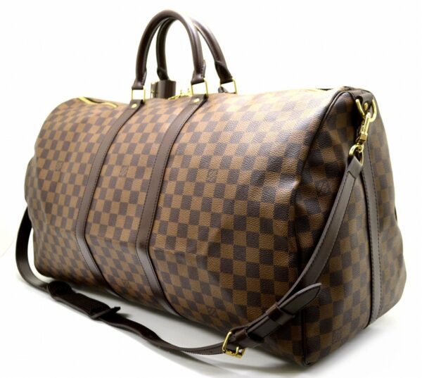 11531616 1 Louis Vuitton Keepall Bandouliere 55 Bag Damier Brown