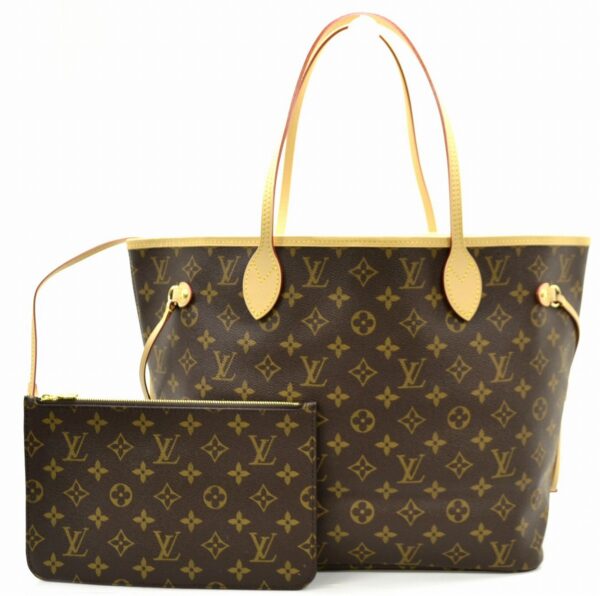 11531731 Louis Vuitton Neverfull MM Tote Bag Monogram Beige