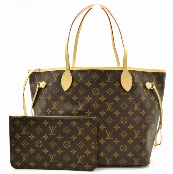 11531734 Louis Vuitton Neverfull MM Tote Bag Monogram Beige