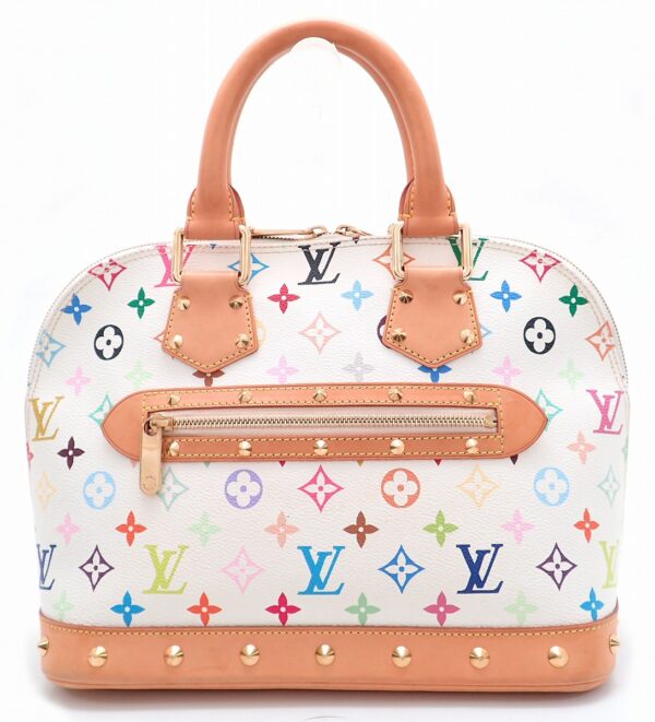 11531810 Louis Vuitton Alma Handbag Multicolor White