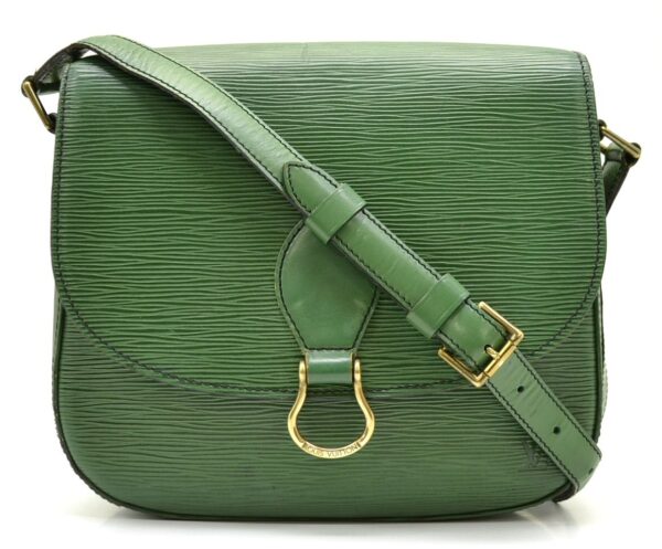 11540228 Louis Vuitton Saint Cloud Shoulder Bag Epi Green