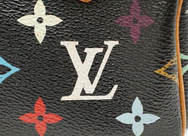 11540266 8 Louis Vuitton Mini Speedy Pouch Handbag Multicolor Black