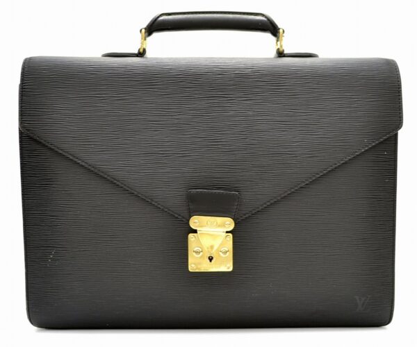 11540524 Louis Vuitton Ambassador Document Bag Epi Black