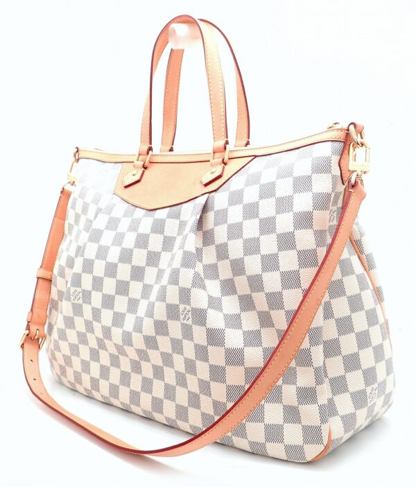 11540655 1 Louis Vuitton Syracuse GM Handbag Damier Azur Brown