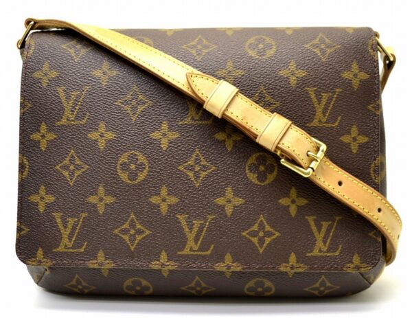 11540703 Louis Vuitton Musette Tango Shoulder Bag Monogram Brown