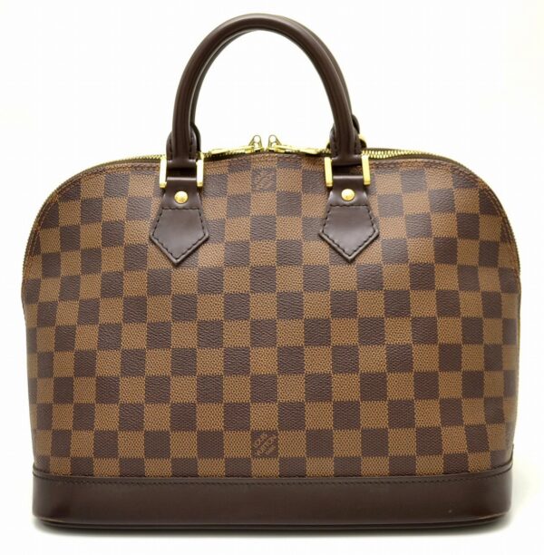 11540732 Louis Vuitton Alma Handbag Damier Brown