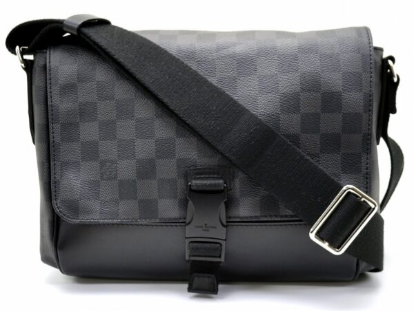 11541029 Louis Vuitton Messenger PM Shoulder Bag Damier Graphite