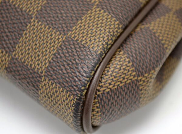 11541221 2 Louis Vuitton Eva Clutch Bag Damier Brown with Chain