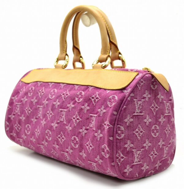 11541271 1 Louis Vuitton Neo Speedy Handbag Monogram Denim Pink