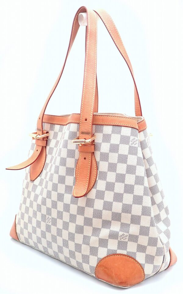 11541274 1 Louis Vuitton Hampstead MM Tote Bag Damier Azur Brown