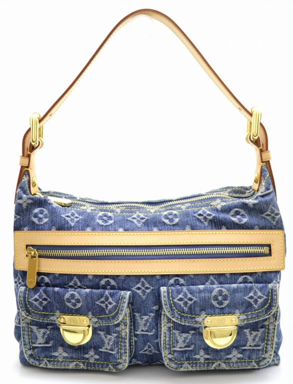 11541315 Louis Vuitton Baggy PM Shoulder Bag Denim Blue