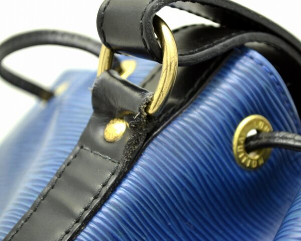 11550143 7 Louis Vuitton Petit Noe Shoulder Bag Epi Bicolor Blue and Black