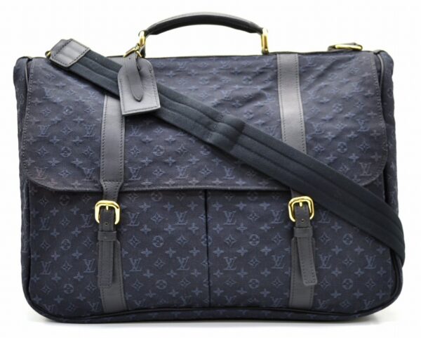 11550504 Louis Vuitton Denise Briefcase Monogram Blue Blue