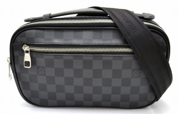 11550511 Louis Vuitton Umbrella 2WAY Body Bag Damier Graphite Black