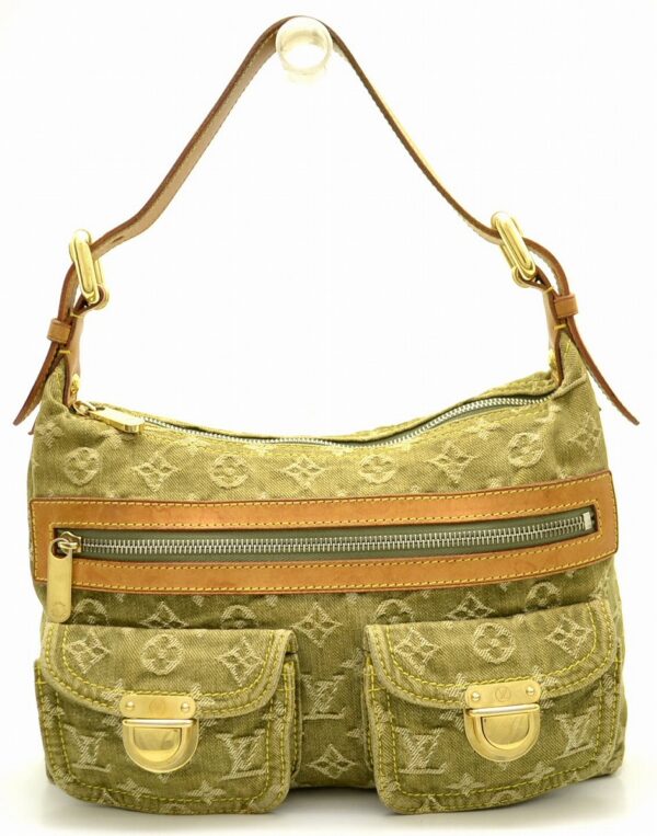 11550878 Louis Vuitton Baggy PM Shoulder Bag Monogram Denim Green