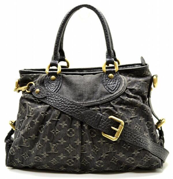 11550899 Louis Vuitton Neo Cabby MM 2WAY Shoulder Bag Monogram Denim Black