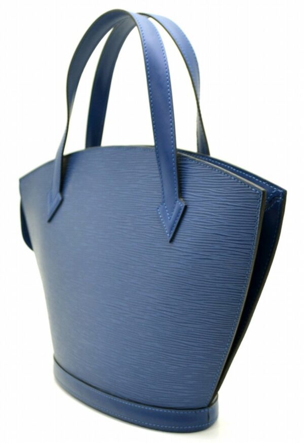 11551037 1 Louis Vuitton Saint Jacques Tote Bag Epi Blue